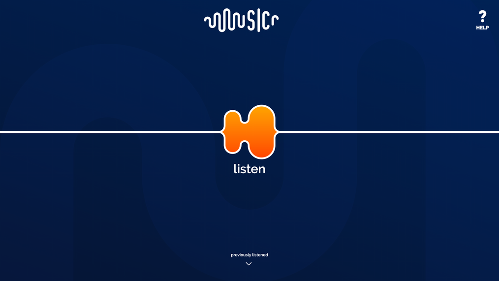 Screenshot of the app